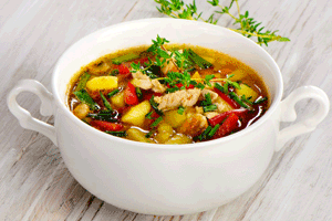 Суп «Овощной с курицей»